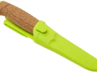 Нож с фиксированным лезвием Morakniv Floating Knife (S) Lime, сталь Sandvik 12C27, пробковая ручка