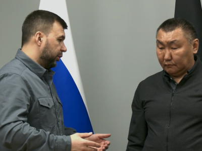 Глава ДНР Денис Пушилин встретился с братом Героя России Дмитрия Егорова из Якутии