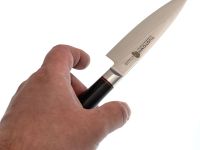 Кухонный нож Шеф малый TG, сталь VG-10/обкладка DAMASCUS, рукоять G10