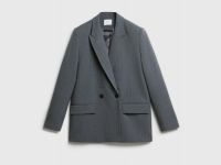 Двубортный жакет, Серый