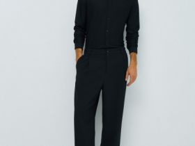 Рубашка из тонкого трикотажа, Черный