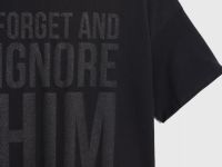 Футболка оверсайз с принтом для девочек, Черный