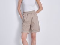 Шорты из хлопка и льна