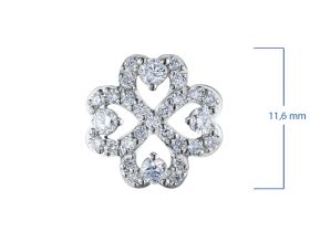 Классическая подвеска из серебра э0612пд12200013_white