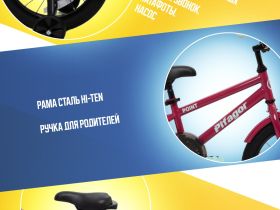 Детский велосипед Pifagor Point 16, год 2024, цвет Фиолетовый