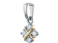 Подвеска из комбинированного золота э4812пд06160700