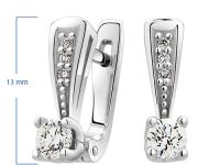 Серьги из белого золота с бриллиантами э0901сг12142000