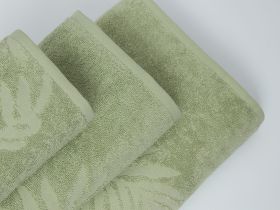 Полотенце махровое Tropico, зеленое