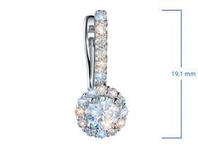 Серьги из белого золота с бриллиантами э4701сг06165200