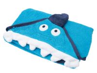 Полотенце детское текстильное с капюшоном для мальчиков