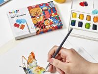 Набор акварели "Carioca Plus" в кюветах, 24 цв.