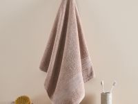 Полотенце махровое Piega, бежевое