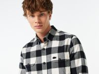 Мужская клетчатая рубашка Lacoste Slim Fit