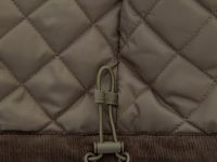 Утепленная куртка с вельветовым воротником