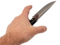 Нож Райбек №1, сталь PGK, рукоять микарта, серый