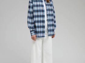 Рубашка из хлопковой фланели в клетку