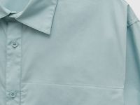 Рубашка прямого силуэта из хлопка