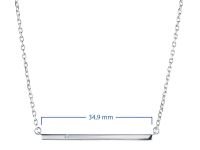 Колье из серебра с бриллиантом э0601кл11181600