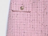 Юбка мини из твида, Розовый