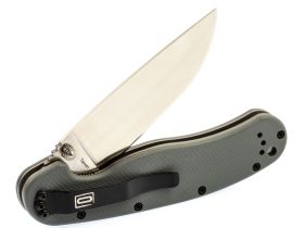 Нож складной Ontario RAT-1, сталь Aus-8, Satin, рукоять термопластик GRN, gray