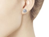 Пусеты из белого золота э4712пс10174900