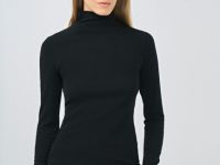 Водолазка из хлопка, Черный