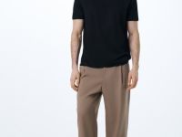 Поло из технологичной ткани с молнией, Черный