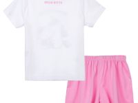 Комплект трикотажный для девочек: фуфайка (футболка), шорты