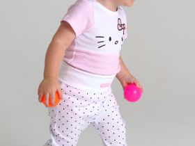 Ползунки детские трикотажные для девочек, 2 шт в комплекте