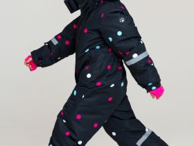 Комбинезон текстильный с полиуретановым покрытием для девочек