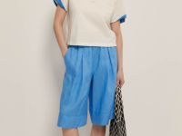 Шорты изо льна на резинке