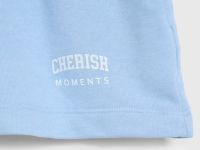 Трикотажные шорты для девочек, Голубой