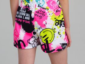 Шорты текстильные пляжные для девочек