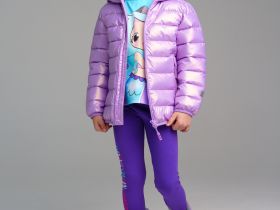 Куртка текстильная с полиуретановым покрытием для девочек