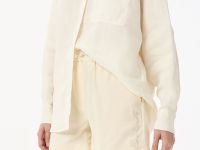 Женские короткие однотонные шорты Lacoste