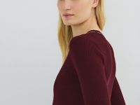 Кардиган с V-вырезом, Фиолетовый