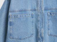 Джинсовая куртка-рубашка, Голубой