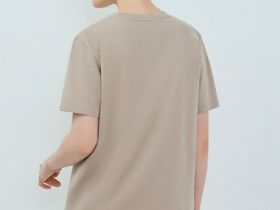 Футболка с вышивкой, Бежевый