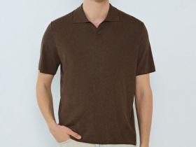 Вязаное поло, Серый