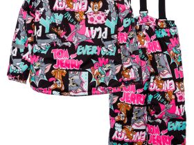 Комплект текстильный с полиуретановым покрытием для девочек: куртка, брюки