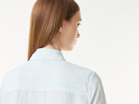 Женская лёгкая рубашка Lacoste из льна