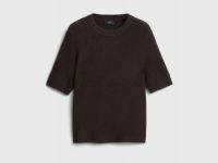 Джемпер с коротким рукавом, Коричневый
