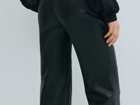 Брюки из искусственной кожи, Черный