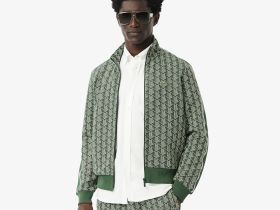 Мужская жаккардовая толстовка Lacoste PARIS с монограммой