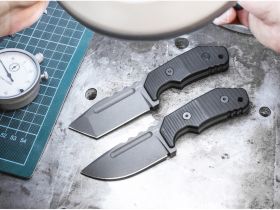 Нож с фиксированным клинком Boker Little Dvalin, сталь D2, рукоять G10, черный