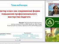 Мастер-класс как современная форма повышения профессионального мастерства педагога