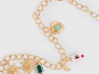 Пояс-цепь с декоративными подвесками, Золотой