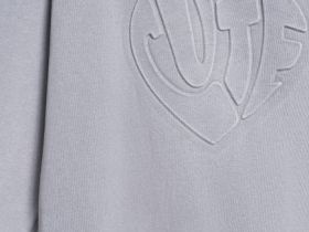 Свитшот с объёмным принтом для девочек, Серый