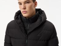 Мужской стёганый пуховик Lacoste с капюшоном