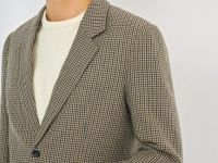 Однобортный пиджак из смесовой шерсти, Коричневый